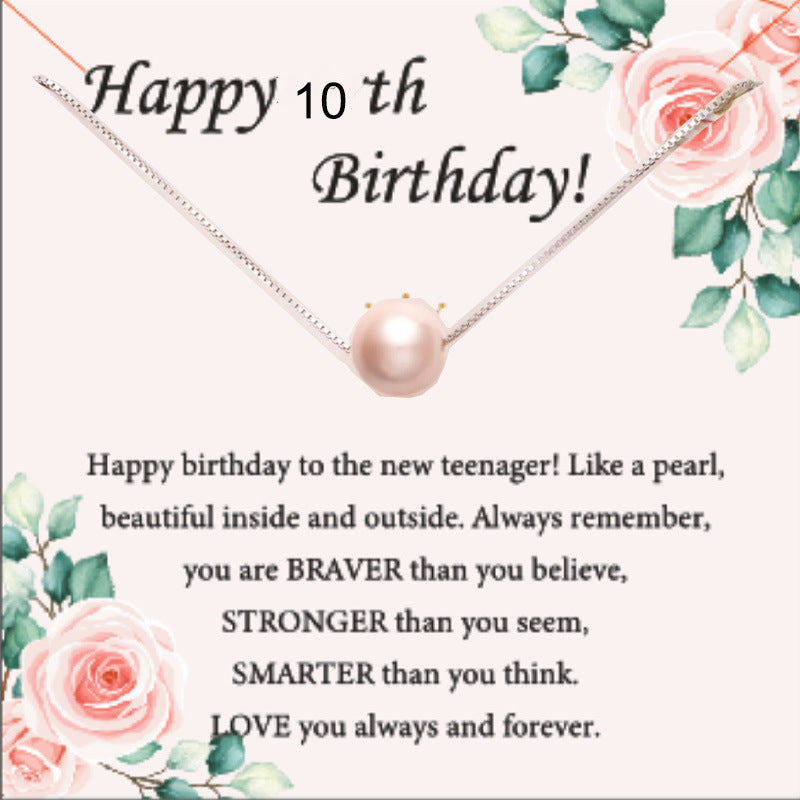 Pink Pearl Necklace as Perfect 7th Birthday Gift for Girls - Stylish & Meaningful girl Jewelry