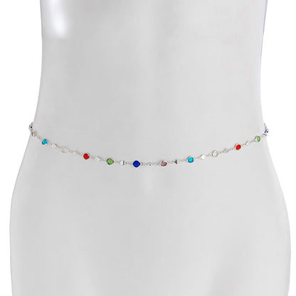 Colorful Bohemian Gemstone Waist Chain for Women