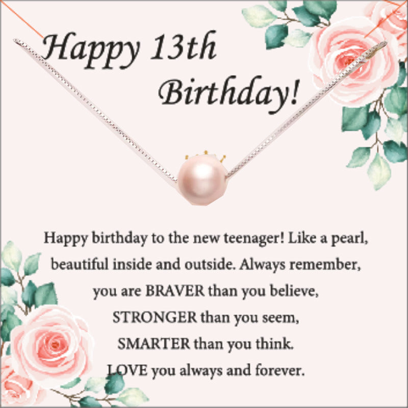 Pink Pearl Necklace as Perfect 7th Birthday Gift for Girls - Stylish & Meaningful girl Jewelry