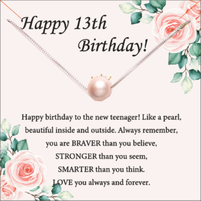 Pink Pearl Necklace as Perfect 7th Birthday Gift for Girls - Stylish & Meaningful girl Jewelry