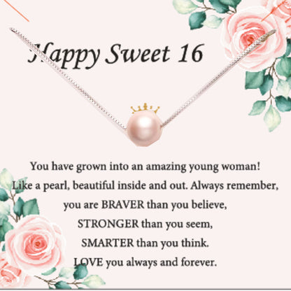 Pink Pearl Necklace as Perfect 7th Birthday Gift for Girls - Stylish & Meaningful girl Jewelry