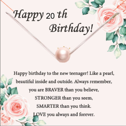 Pink Pearl Necklace as Perfect 7th Birthday Gift for Girls - Stylish & Meaningful girl Jewelry