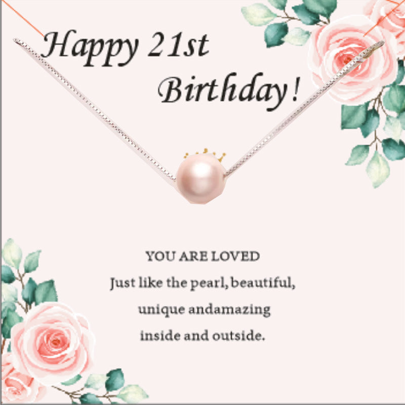 Pink Pearl Necklace as Perfect 7th Birthday Gift for Girls - Stylish & Meaningful girl Jewelry