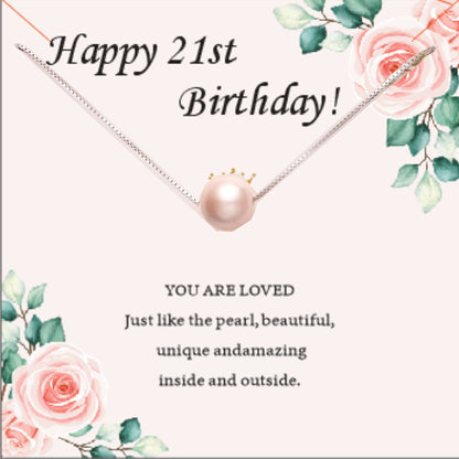 Pink Pearl Necklace as Perfect 7th Birthday Gift for Girls - Stylish & Meaningful girl Jewelry