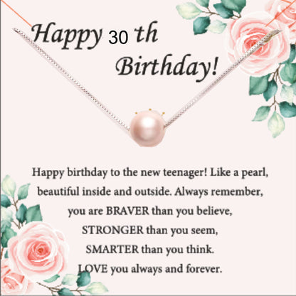 Pink Pearl Necklace as Perfect 7th Birthday Gift for Girls - Stylish & Meaningful girl Jewelry