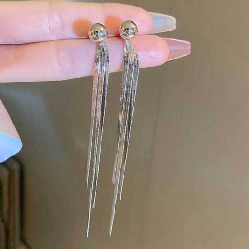 Long Gold Tassel Earrings for Daily Wear and Special Occasions