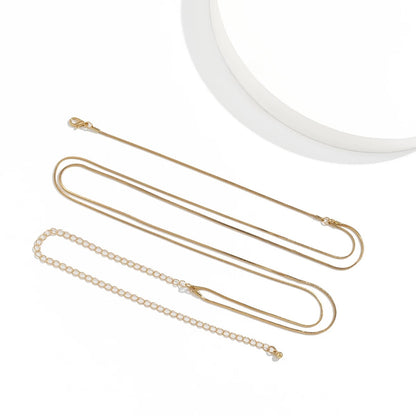 Double-Layered Gold Waist Chain for Women