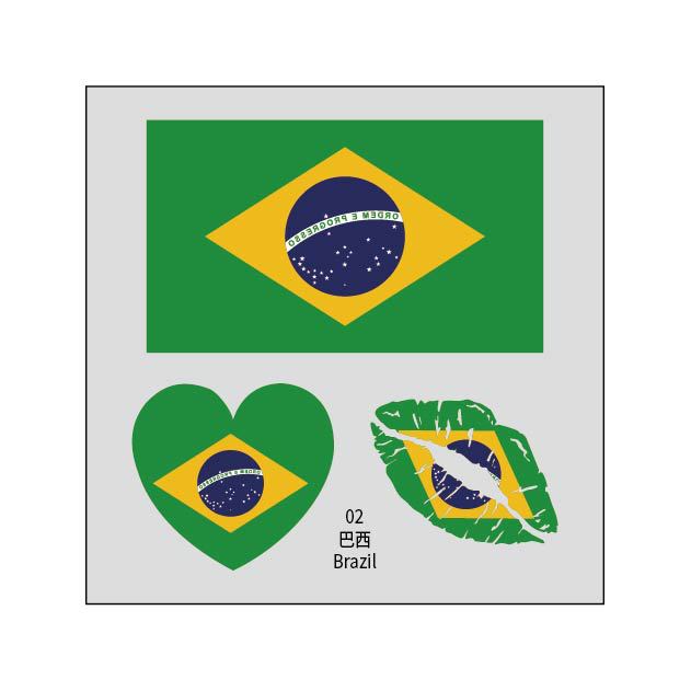 2026 World Cup Flag Face Tattoo Stickers for FIFA Fans