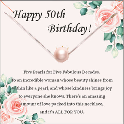 Pink Pearl Necklace as Perfect 7th Birthday Gift for Girls - Stylish & Meaningful girl Jewelry