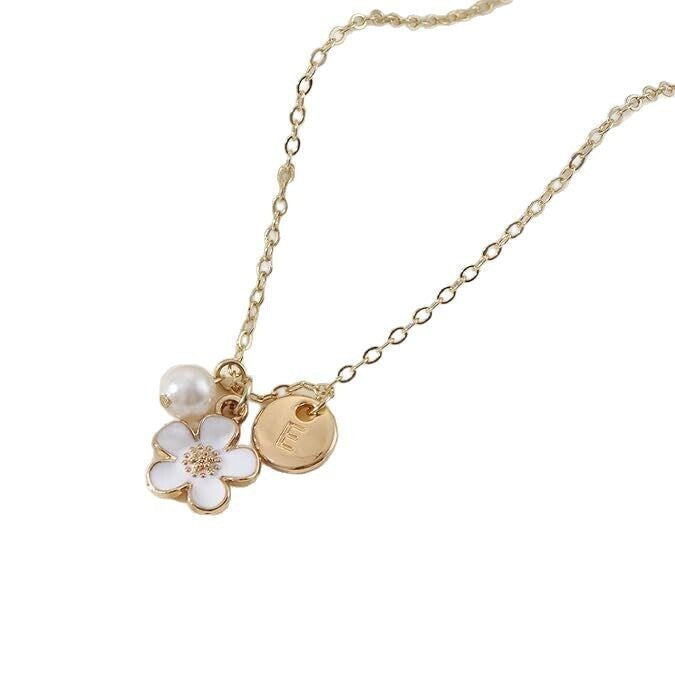 14K Gold A-Z Initial Necklace for Women/Girls – Flower Girl Proposal & Bridal Shower Gift