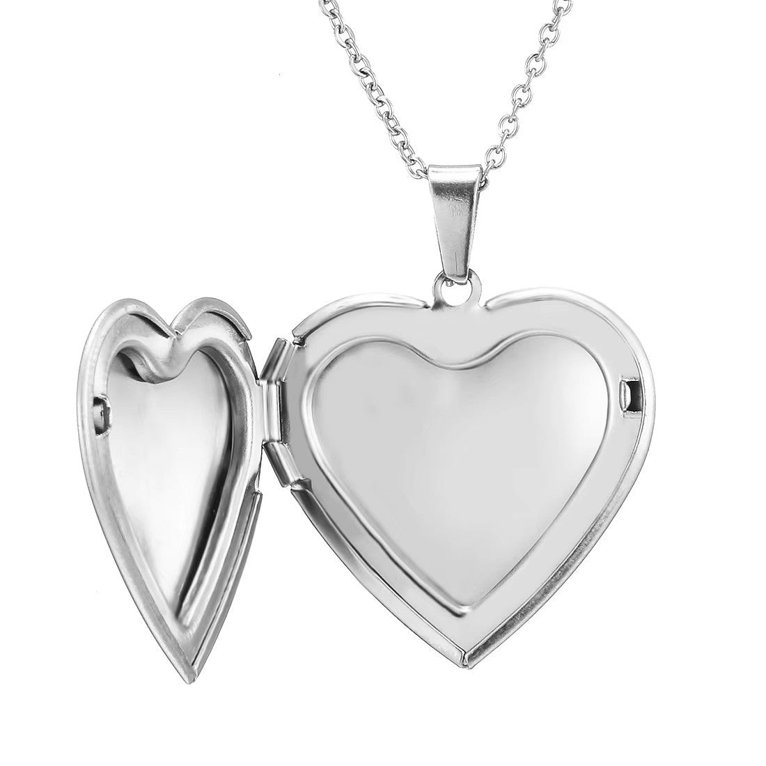 Heart Shaped Locket Necklace - Hold Photos, Perfect Birthday Gift