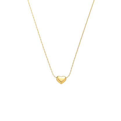 Heart-Shaped Gold Necklace for Women