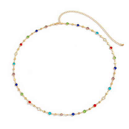 Colorful Bohemian Gemstone Waist Chain for Women