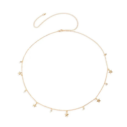 Stylish Star-Pendant Waist Chain for Beach & Summer
