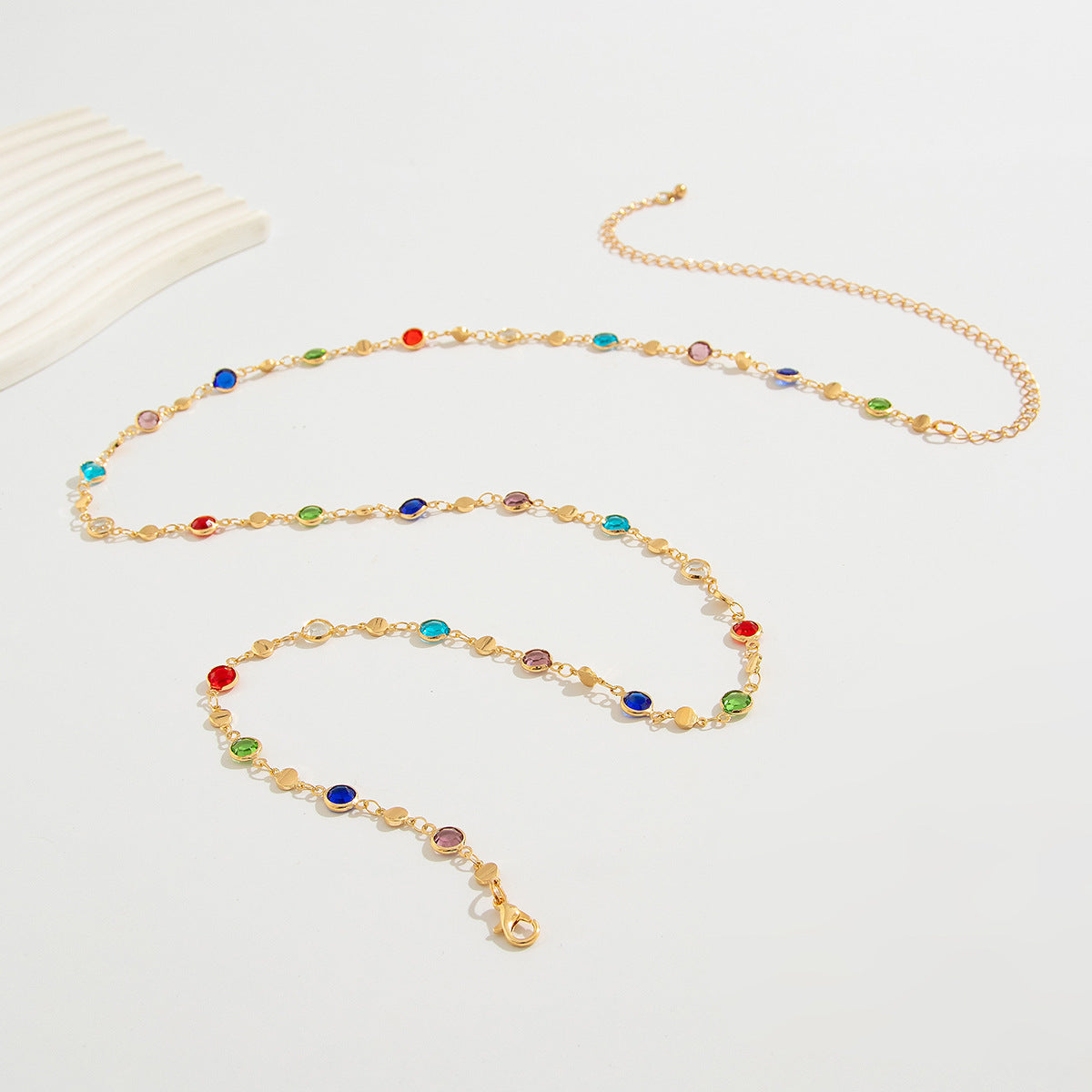 Colorful Bohemian Gemstone Waist Chain for Women