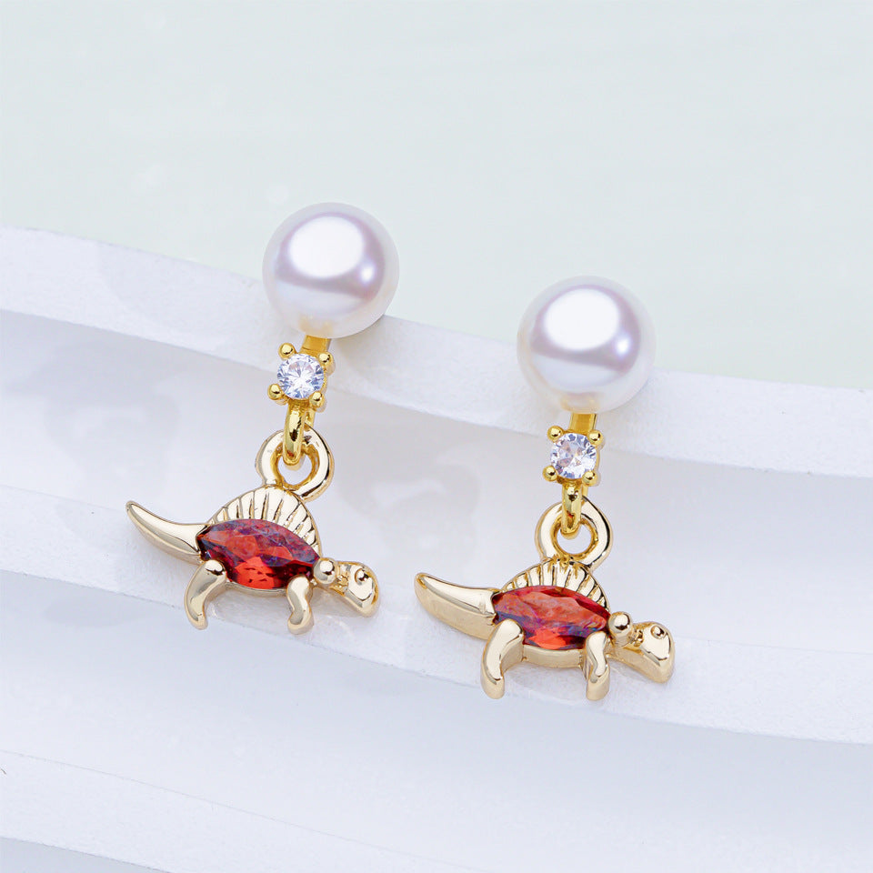 Rainbow Pearl Earrings for Women | Colorful Gemstone Jewelry