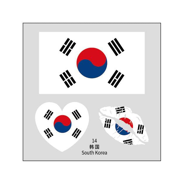2026 World Cup Flag Face Tattoo Stickers for FIFA Fans