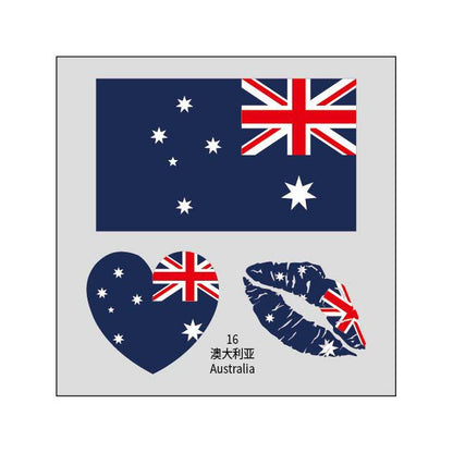 2026 World Cup Flag Face Tattoo Stickers for FIFA Fans