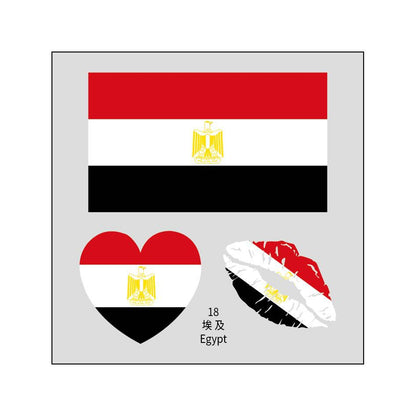 2026 World Cup Flag Face Tattoo Stickers for FIFA Fans