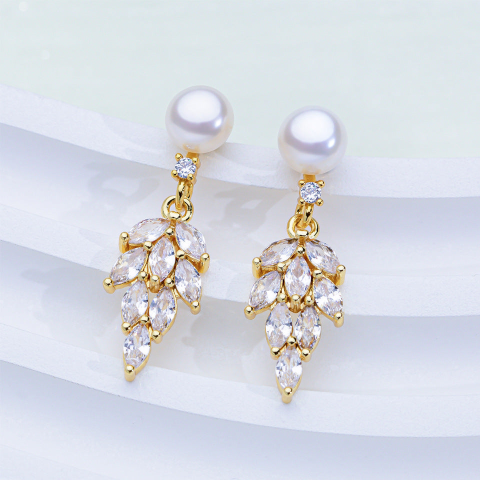 Rainbow Pearl Earrings for Women | Colorful Gemstone Jewelry