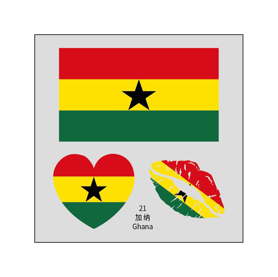 2026 World Cup Flag Face Tattoo Stickers for FIFA Fans