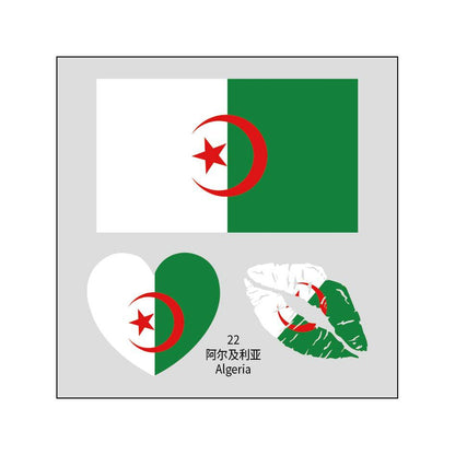 2026 World Cup Flag Face Tattoo Stickers for FIFA Fans