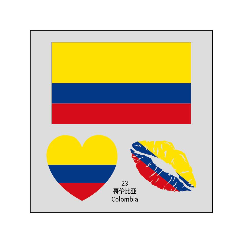 2026 World Cup Flag Face Tattoo Stickers for FIFA Fans