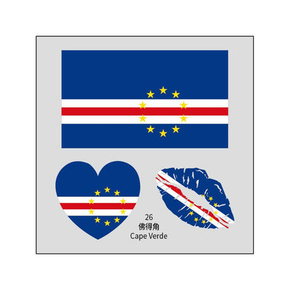 2026 World Cup Flag Face Tattoo Stickers for FIFA Fans