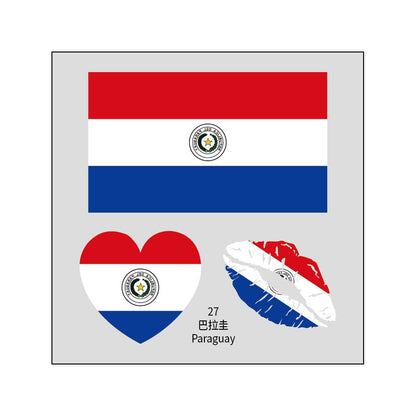 2026 World Cup Flag Face Tattoo Stickers for FIFA Fans