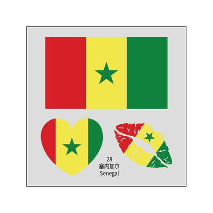 2026 World Cup Flag Face Tattoo Stickers for FIFA Fans