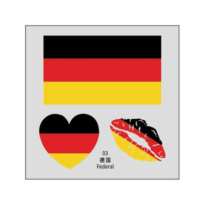 2026 World Cup Flag Face Tattoo Stickers for FIFA Fans
