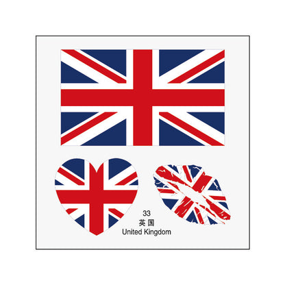 2026 World Cup Flag Face Tattoo Stickers for FIFA Fans