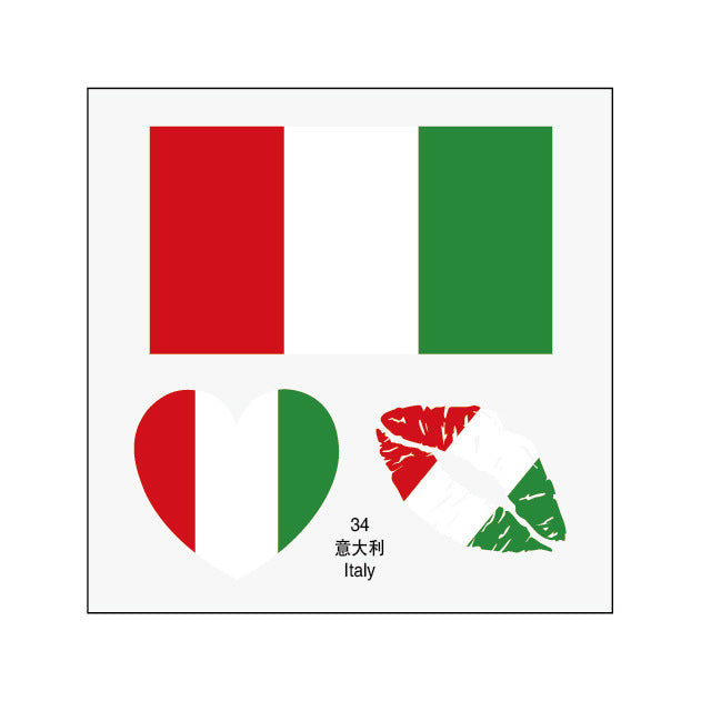 2026 World Cup Flag Face Tattoo Stickers for FIFA Fans