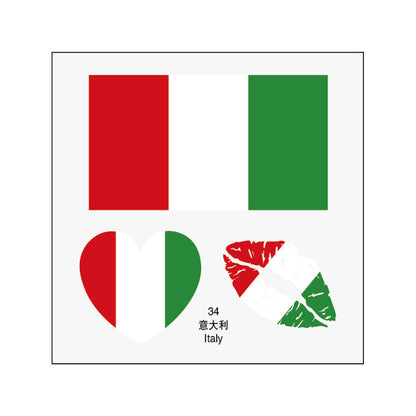 2026 World Cup Flag Face Tattoo Stickers for FIFA Fans
