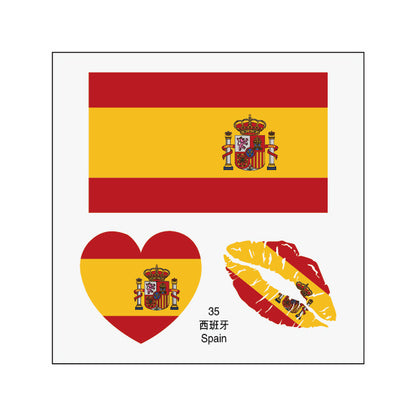2026 World Cup Flag Face Tattoo Stickers for FIFA Fans