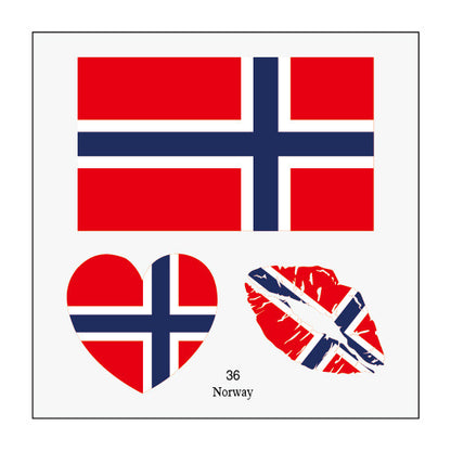 2026 World Cup Flag Face Tattoo Stickers for FIFA Fans