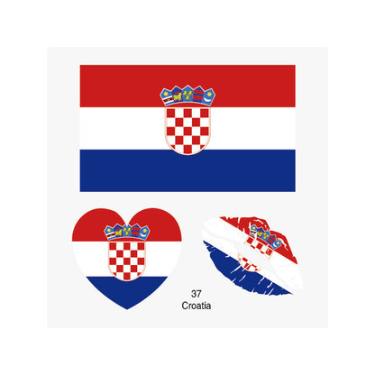 2026 World Cup Flag Face Tattoo Stickers for FIFA Fans