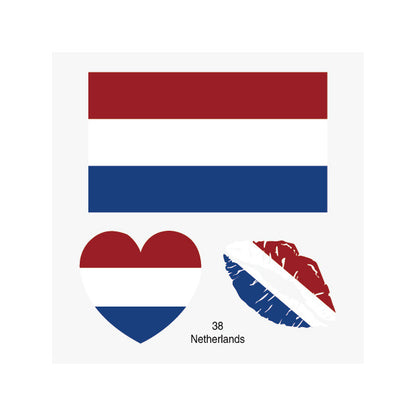 2026 World Cup Flag Face Tattoo Stickers for FIFA Fans