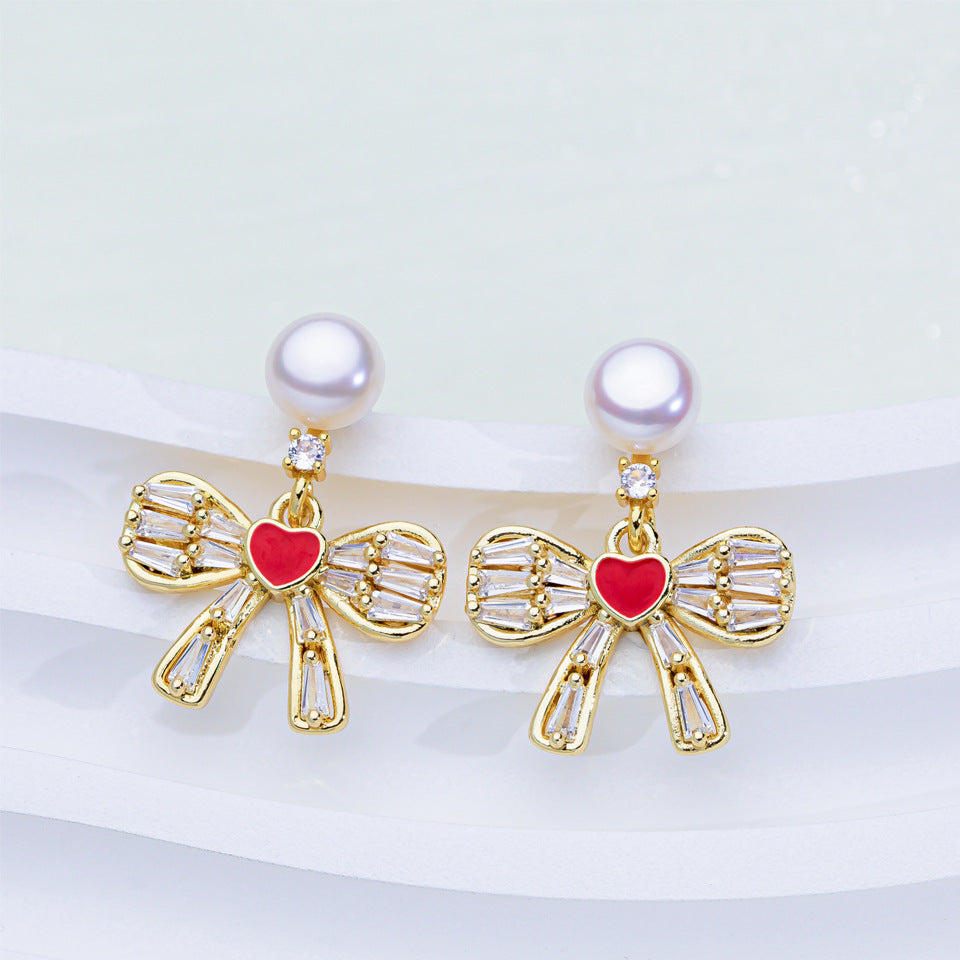 Rainbow Pearl Earrings for Women | Colorful Gemstone Jewelry