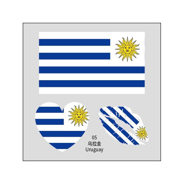 2026 World Cup Flag Face Tattoo Stickers for FIFA Fans