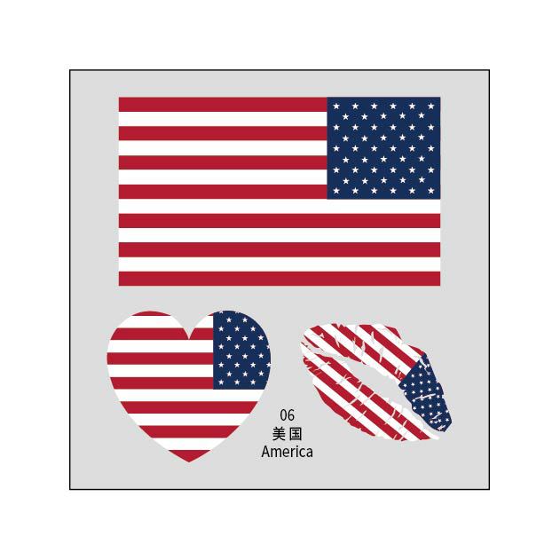 2026 World Cup Flag Face Tattoo Stickers for FIFA Fans