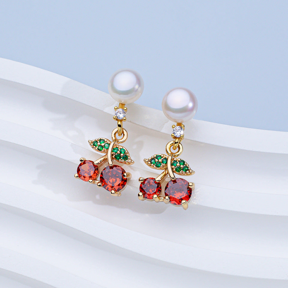 Rainbow Pearl Earrings for Women | Colorful Gemstone Jewelry