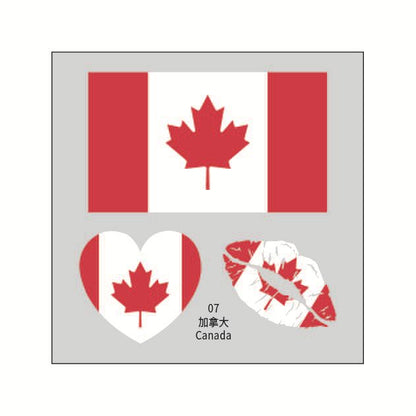 2026 World Cup Flag Face Tattoo Stickers for FIFA Fans
