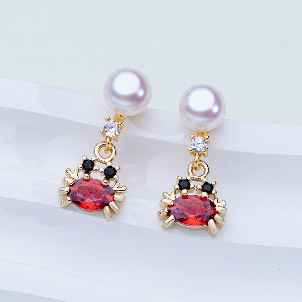 Rainbow Pearl Earrings for Women | Colorful Gemstone Jewelry