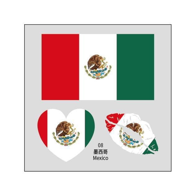 2026 World Cup Flag Face Tattoo Stickers for FIFA Fans
